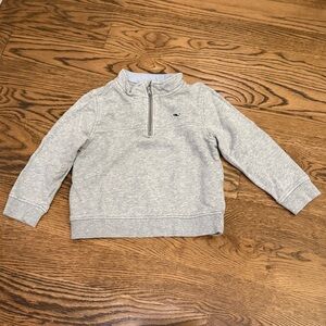 Vineyard Vines for Target Light Gray Kids Quarter-Zip Sweatshirt